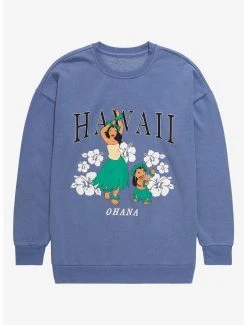 Boxlunch Disney Lilo & Stitch Lilo & Nani Hawaii Crewneck