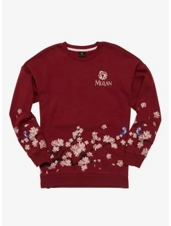 Disney Mulan Embroidered Floral Crewneck - BoxLunch Exclusive