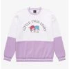 Sanrio Little Twin Stars Embroidered Panel Crewneck - BoxLunch Exclusive