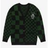 Harry Potter Slytherin Checkered Women's Cardigan - BoxLunch Exclusive -Boxlunch Shop unnamed file 143