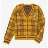 Harry Potter Hufflepuff Women's Cardigan - BoxLunch Exclusive -Boxlunch Shop unnamed file 16
