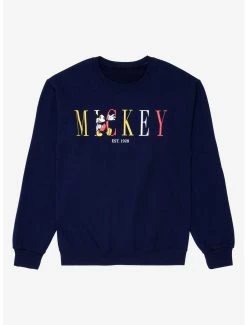 Disney Mickey Mouse Vintage Women's Crewneck - BoxLunch Exclusive