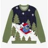 Disney Lilo & Stitch Sledding Stitch Holiday Sweater - BoxLunch Exclusive