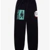 Demon Slayer: Kimetsu No Yaiba Tanjiro Panel Sleep Pants - BoxLunch Exclusive -Boxlunch Shop unnamed file 233
