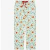Disney Winnie The Pooh Sketch Art Leaves Allover Print Sleep Pant - BoxLunch Exclusive