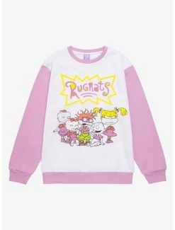 Boxlunch Rugrats Group Portrait Color Block Crewneck