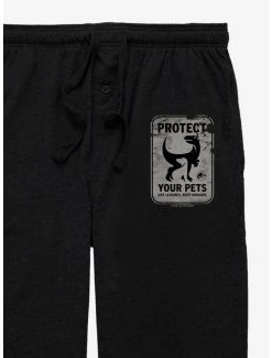 Boxlunch Jurassic World Protect Your Pets Sign Pajama Pants -Boxlunch Shop unnamed file 371