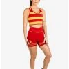 Boxlunch Harry Potter Gryffindor Athletic Shorts And Sports Bra Set
