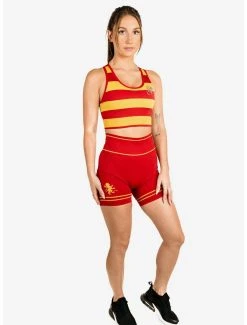 Boxlunch Harry Potter Gryffindor Athletic Shorts And Sports Bra Set