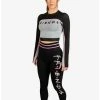 Boxlunch Friends Athletic Leggings And Long Sleeve Top Set