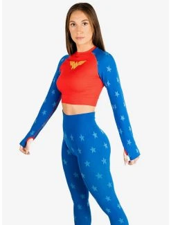 Boxlunch DC Comics Wonder Woman Athletic Leggings And Long Sleeve Top Set -Boxlunch Shop unnamed file 557