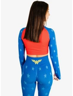Boxlunch DC Comics Wonder Woman Athletic Leggings And Long Sleeve Top Set -Boxlunch Shop unnamed file 558