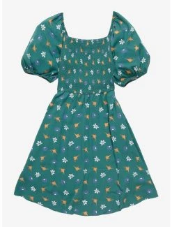 Her Universe Disney Aladdin Icons Allover Print Smocked Dress - BoxLunch Exclusive