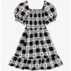 Disney The Nightmare Before Christmas Face Portraits Gingham Smocked Dress - BoxLunch Exclusive -Boxlunch Shop unnamed file 610