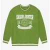 Pretty Guardian Sailor Moon Sailor Jupiter Varsity Crewneck - BoxLunch Exclusive