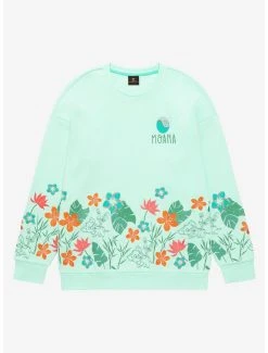 Disney Moana Pua & Heihei Floral Crewneck - BoxLunch Exclusive